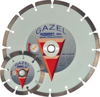 Отрезной алмазный круг  (GAZEL 1A1RSS 125x40x2,0x8x22,2x10     строит. материалы 1)  сухая  Master