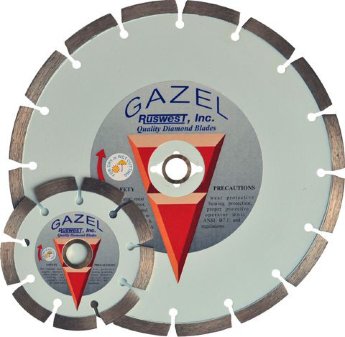 Отрезной алмазный круг  (GAZEL 1A1RSS 230x40x2,6x8x22,2x16    строит. материалы 2)  сухая  Master